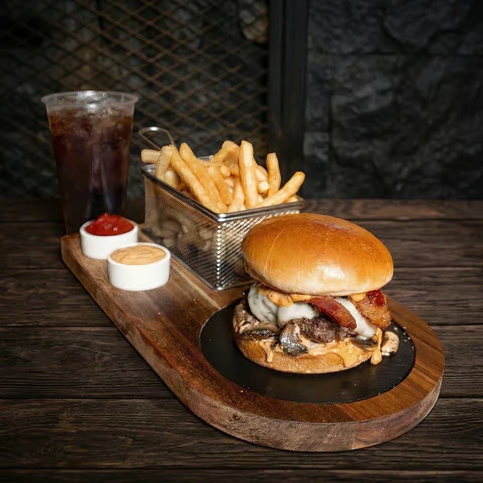 Spicy Shroom Burger.