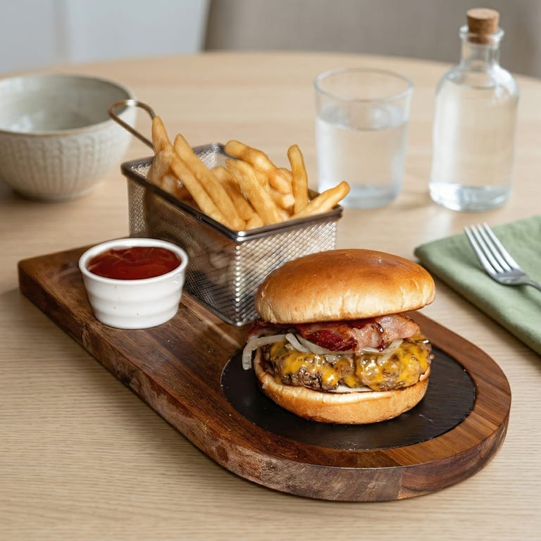 Indulge in Our Bacon Burger