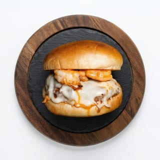 Chorizo Garlic Shrimp Burger