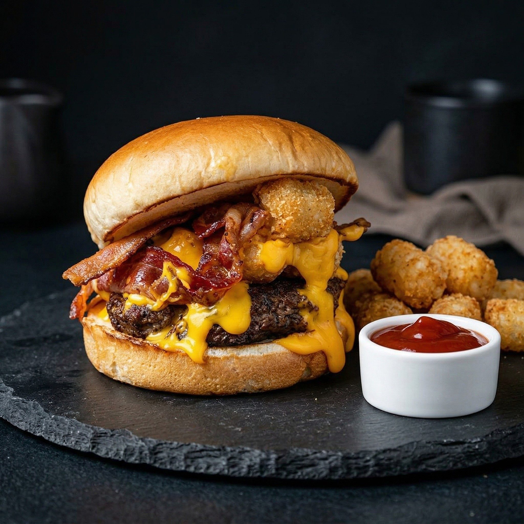 Tater Nator Burger.