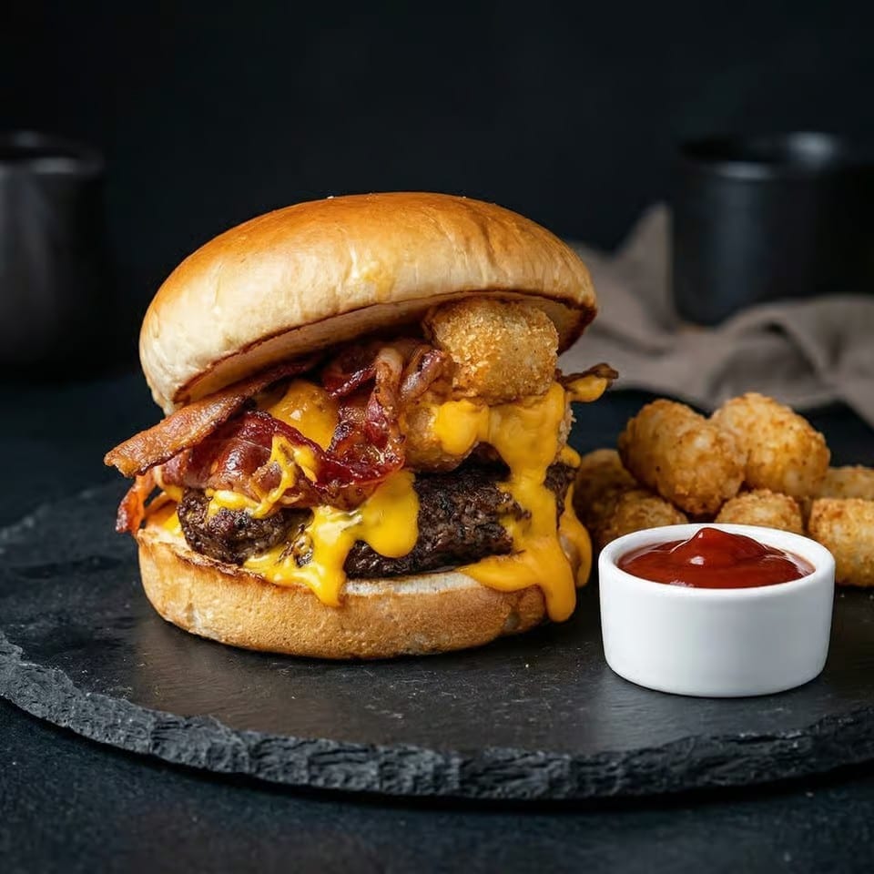 Tater Nator Burger.