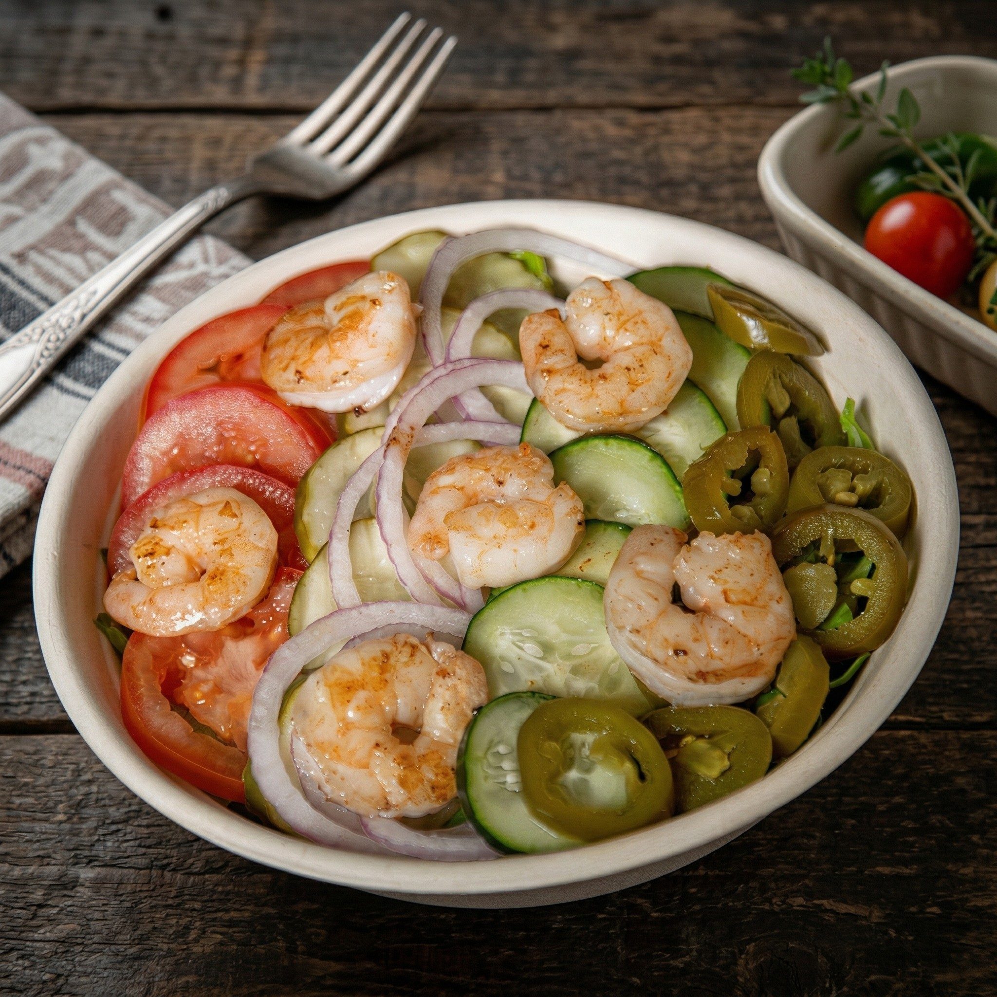 Grilled Shrimp Salad.