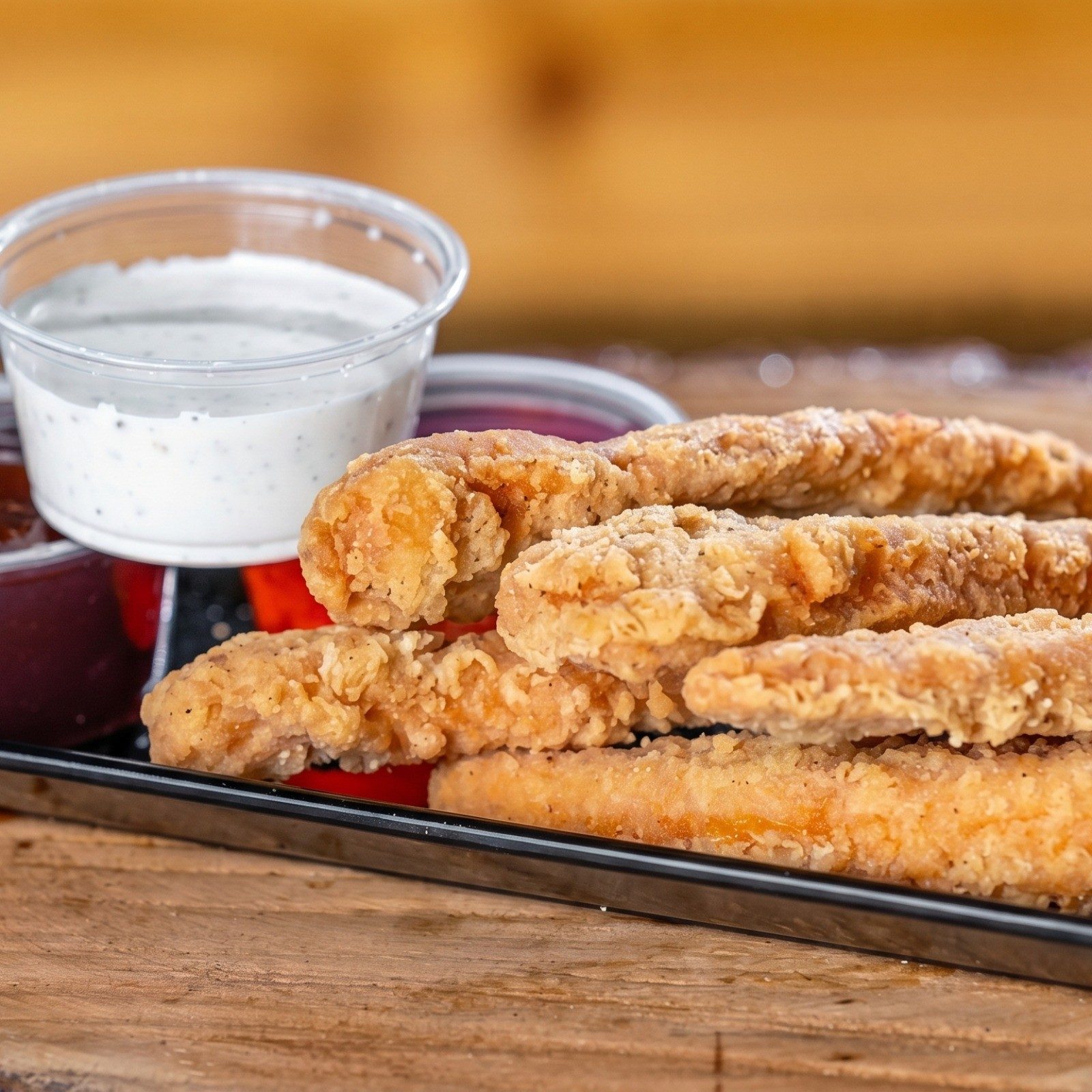 Tenders, Small Fries, Drink with Choice of 1 Flavor & 1 Dip.
