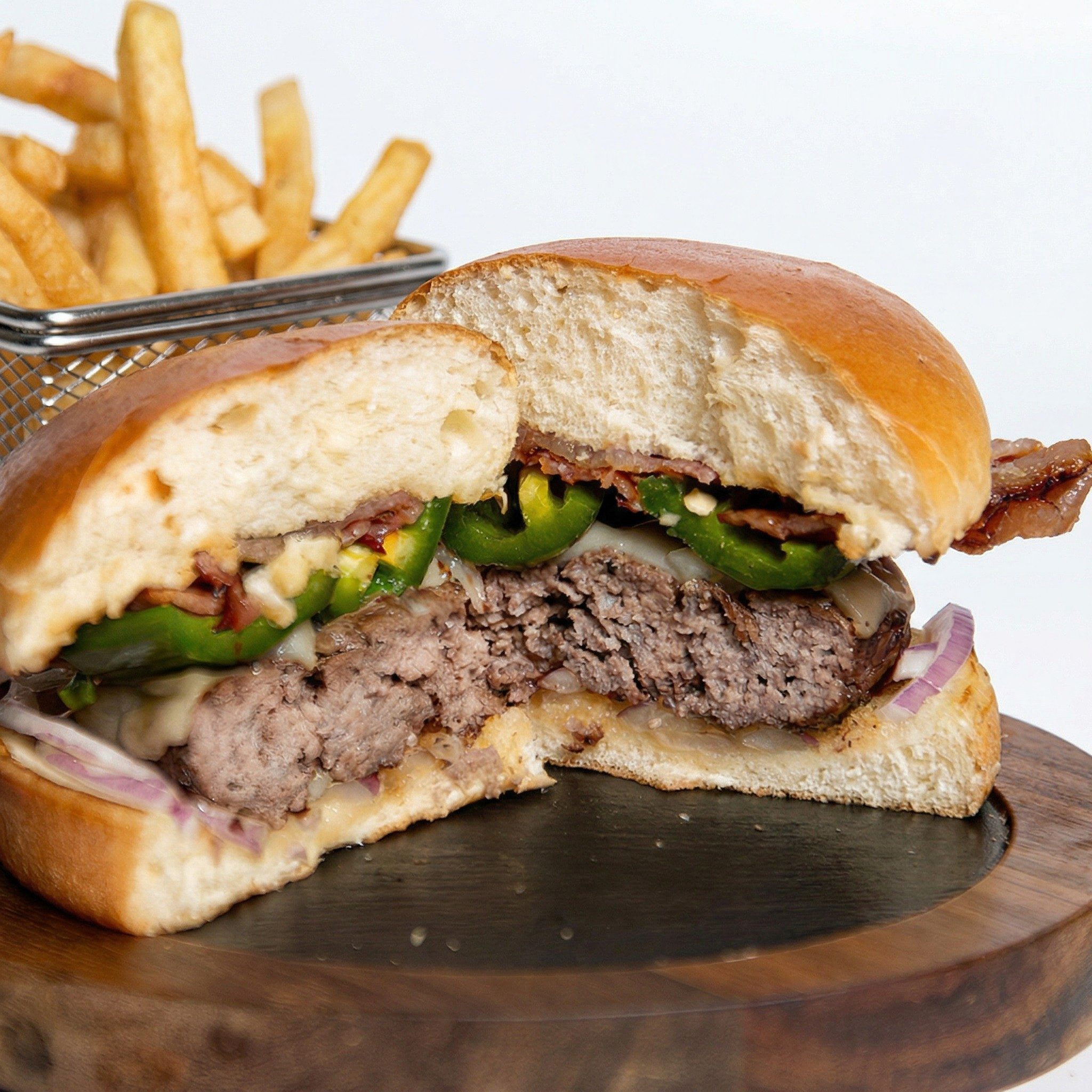 Sweet and Spicy Burger.