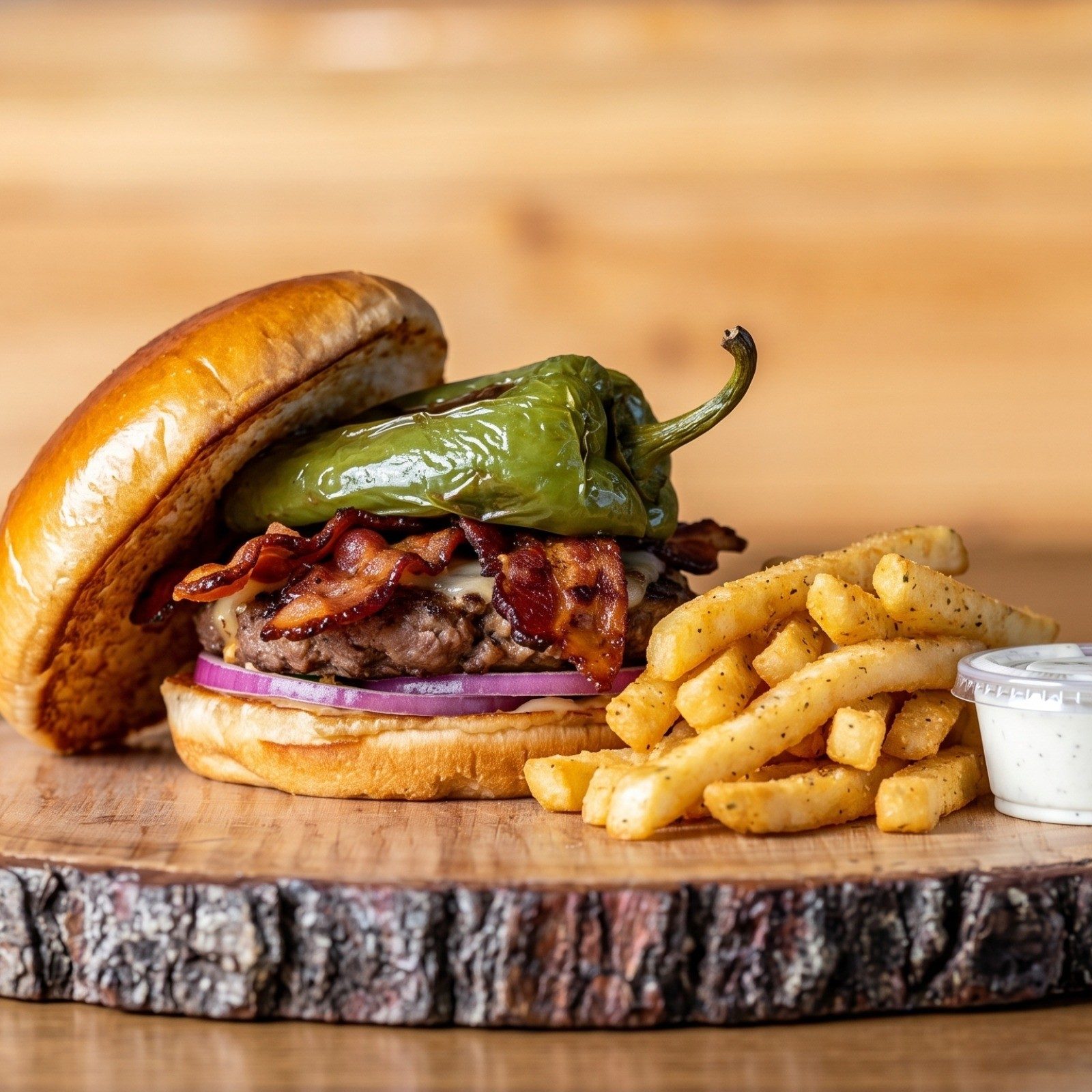 Sweet and Spicy Burger.