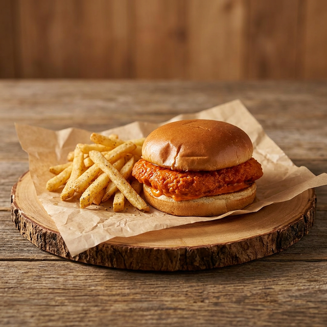 BUFFAL CHICKEN RANCH SANDWICH MEAL $6.99.